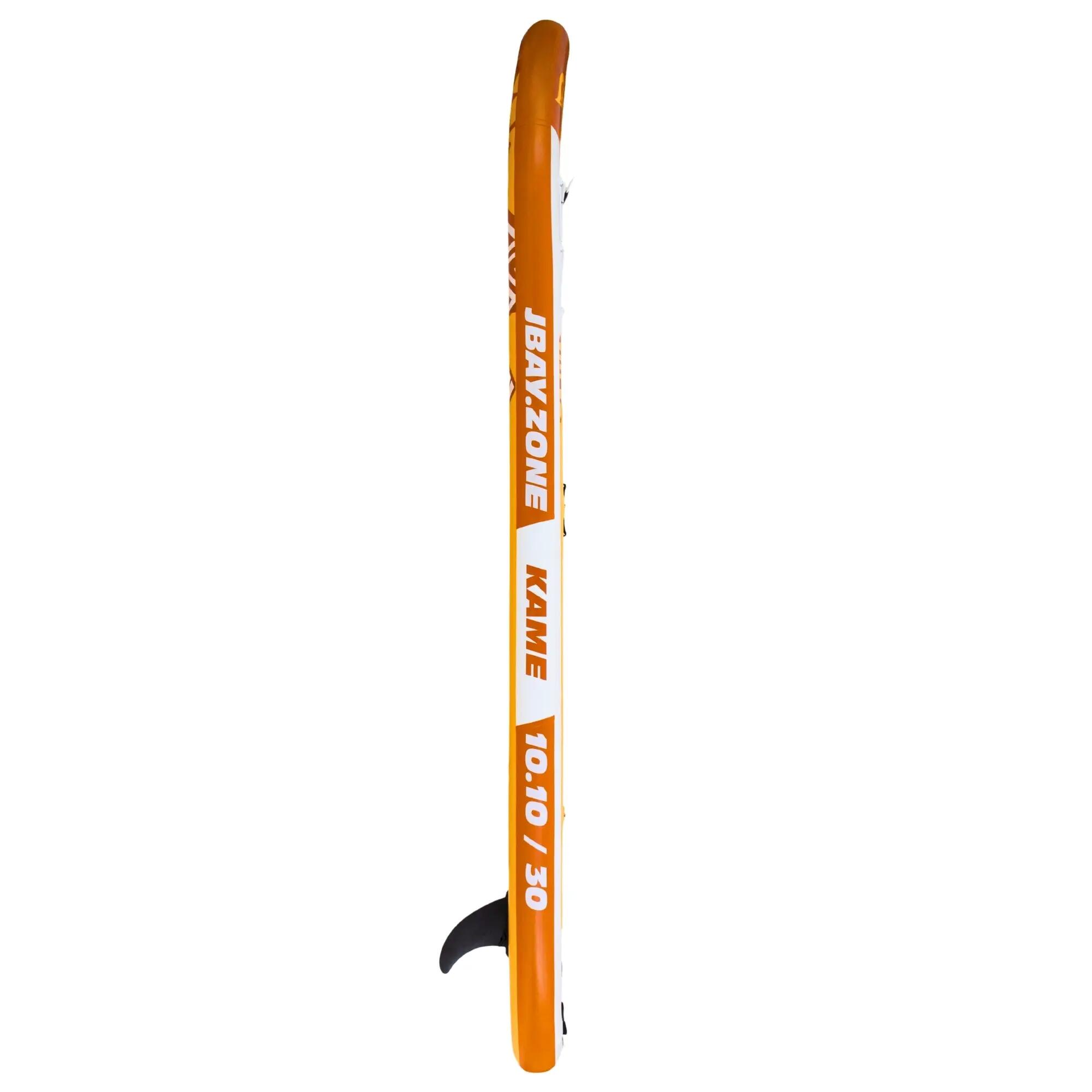 Aufblasbares SUP-Board All-Round 10'10'' 76cm breit Komplett-Set, gelb/weiß 8/10