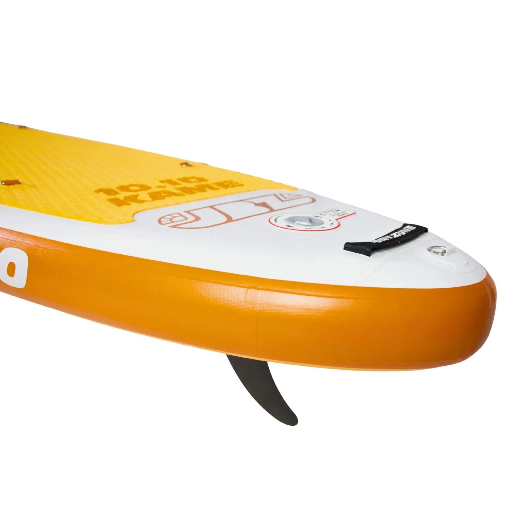 Aufblasbares SUP-Board All-Round 10'10'' 76cm breit Komplett-Set, gelb/weiß 4/10