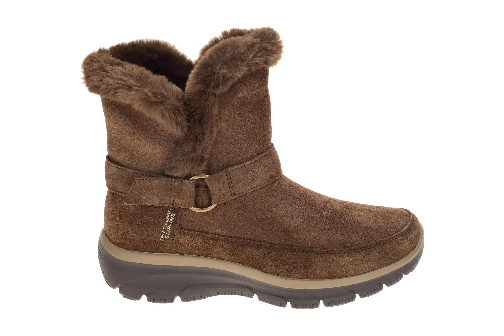 Skechers Easy Going Stiefel dunkelbraun Schlupf Boot 2/7