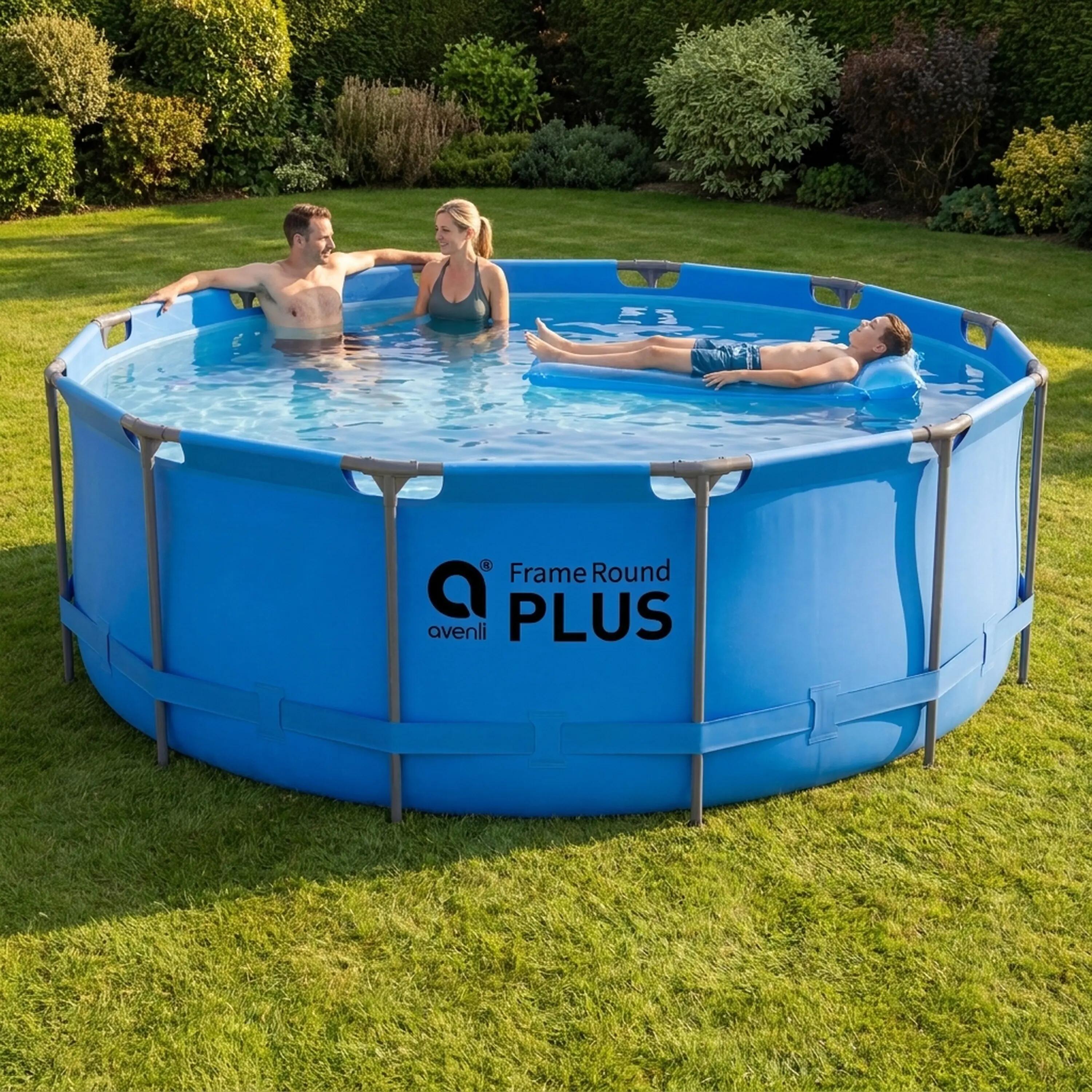 Frame Pool Ersatzpool rund 457x122cm blau ohne Filterpumpe 8/14