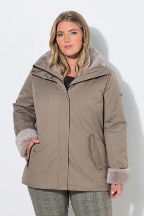 Femme Veste technique HYPRAR à capuche modèle imperméable fausse fourrure