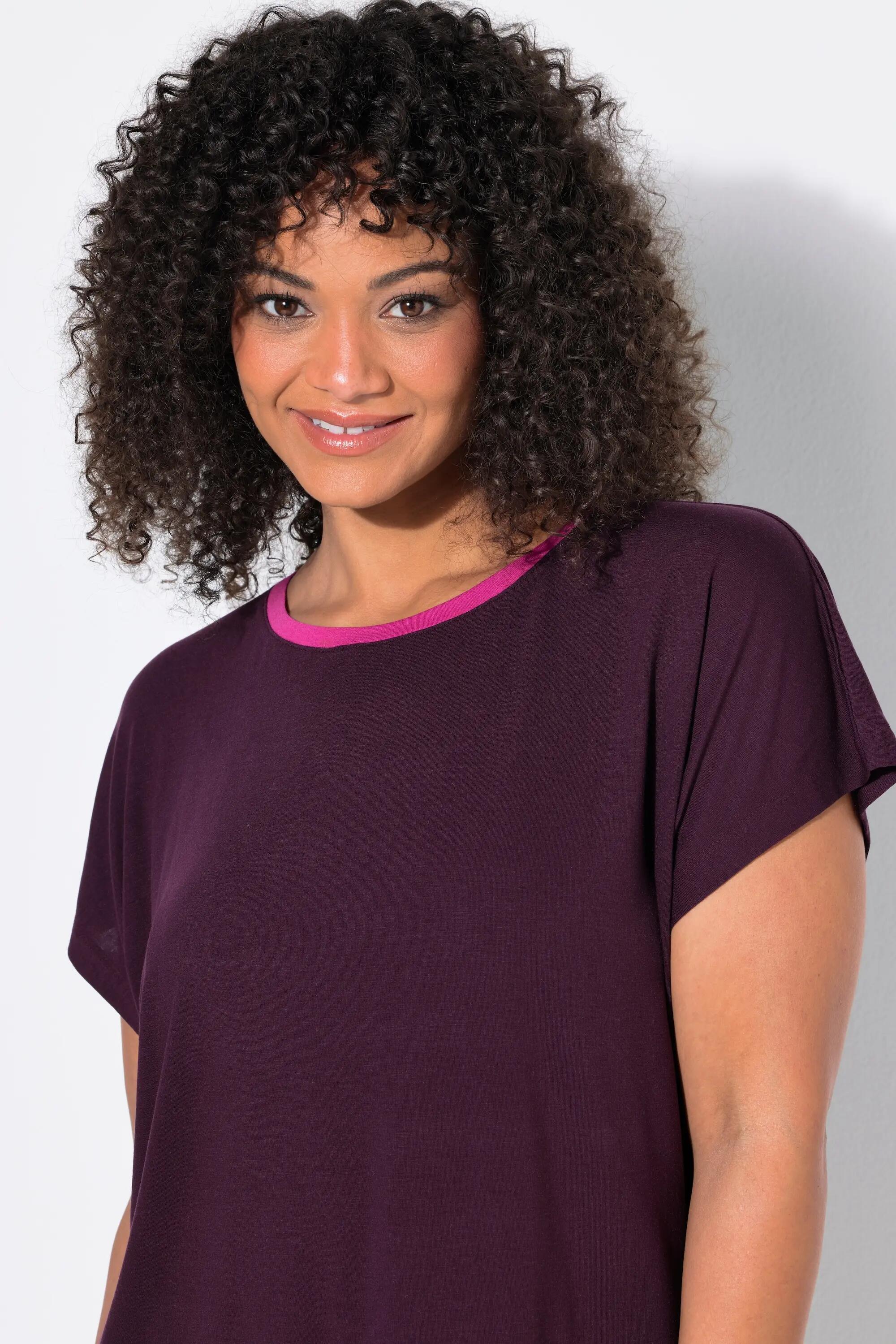Femme T-shirt oversize décolleté rond et manches courtes 4/9