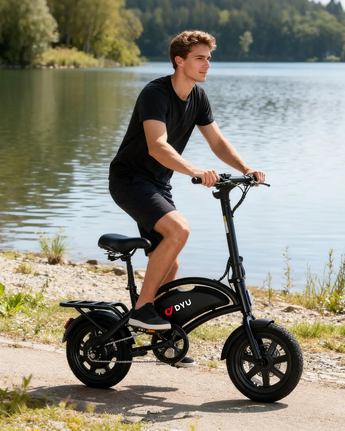 DYU D3F MINI Bicicleta Elétrica, Pneus 14INCH, Bateria 36V 7.8Ah 6/6