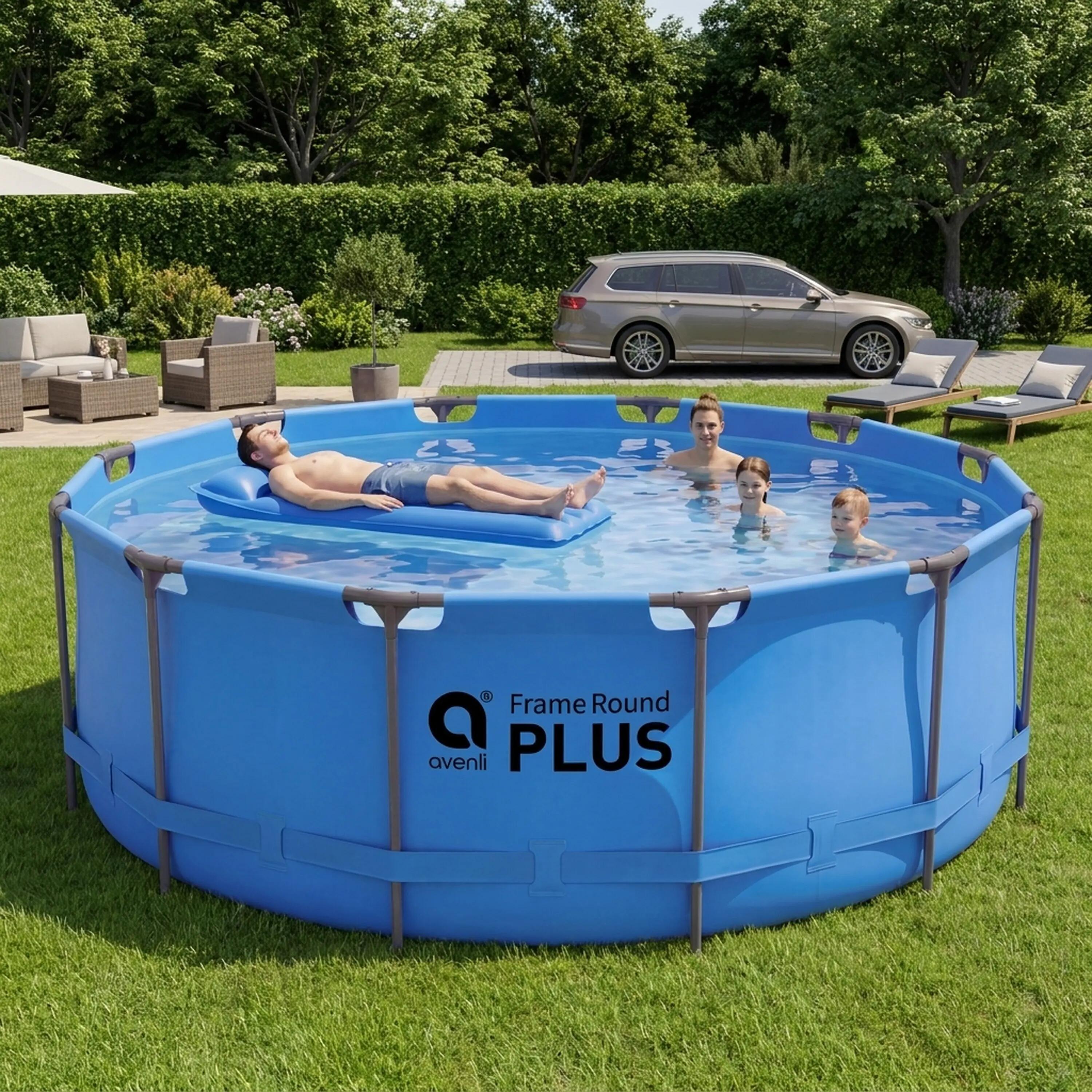Frame Pool Ersatzpool rund 457x122cm blau ohne Filterpumpe 6/14