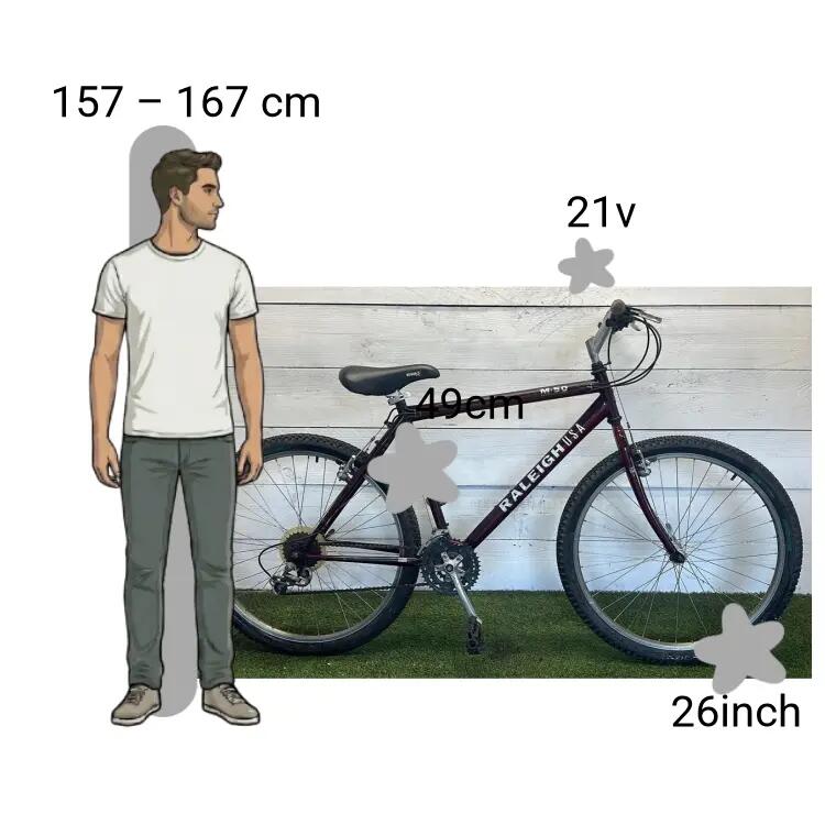 Bicicletta usata Raleigh M50 2/4
