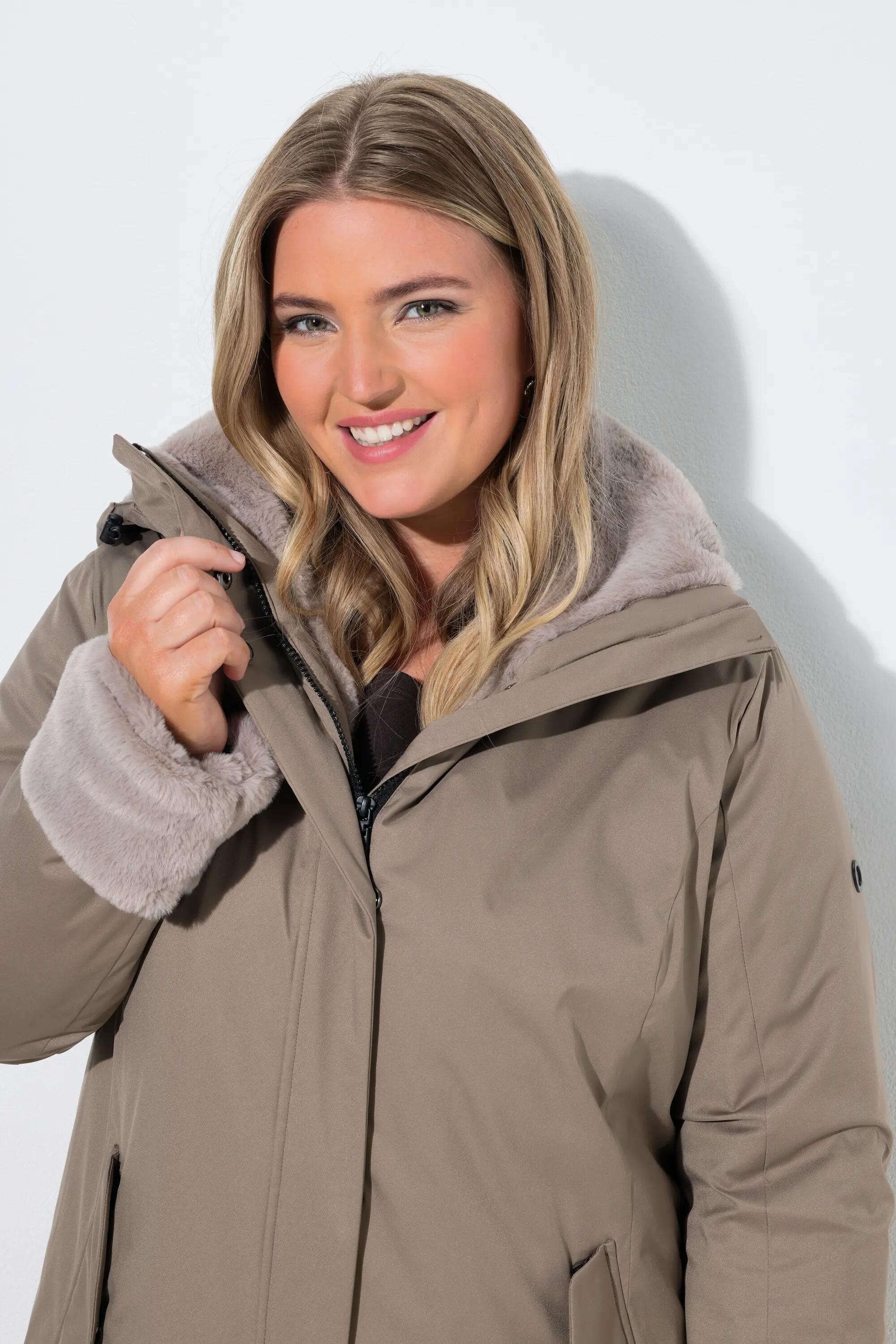 Damen HYPRAR Funktions-Jacke wasserdicht Kapuze Webpelz 5/7