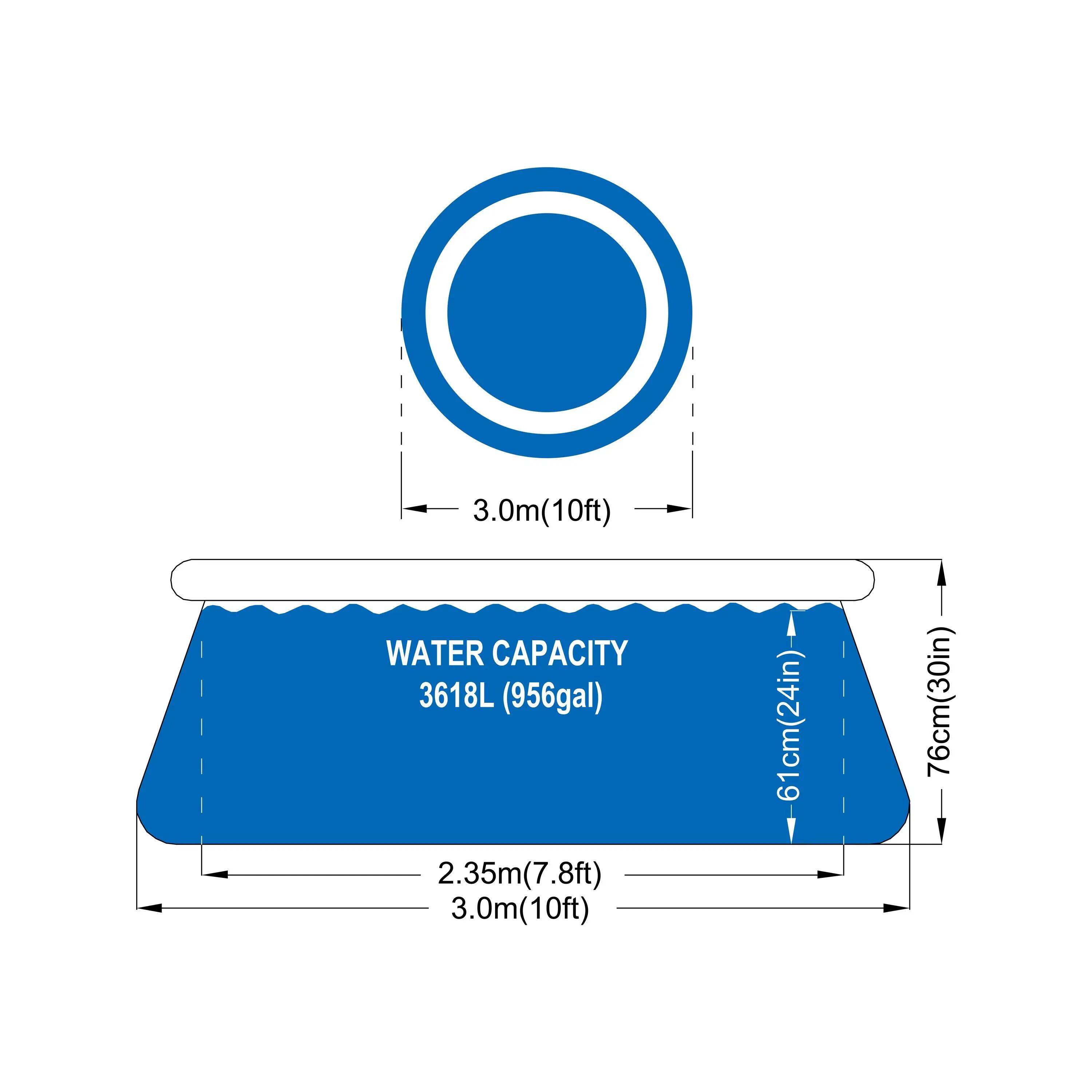 Prompt Set 305x76cm Pool Set, mit Filterpumpe, blau 3/15