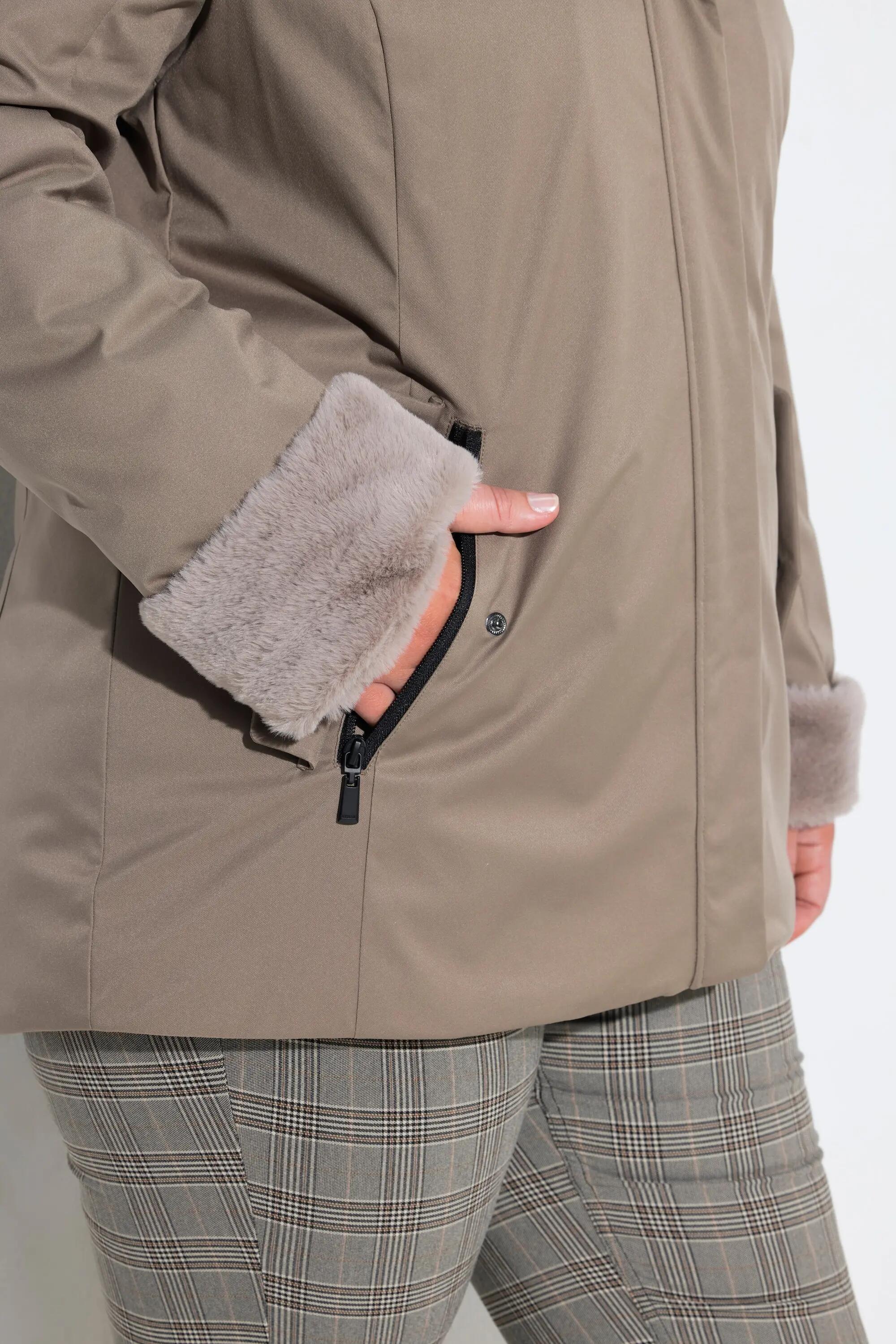 Damen HYPRAR Funktions-Jacke wasserdicht Kapuze Webpelz 4/7