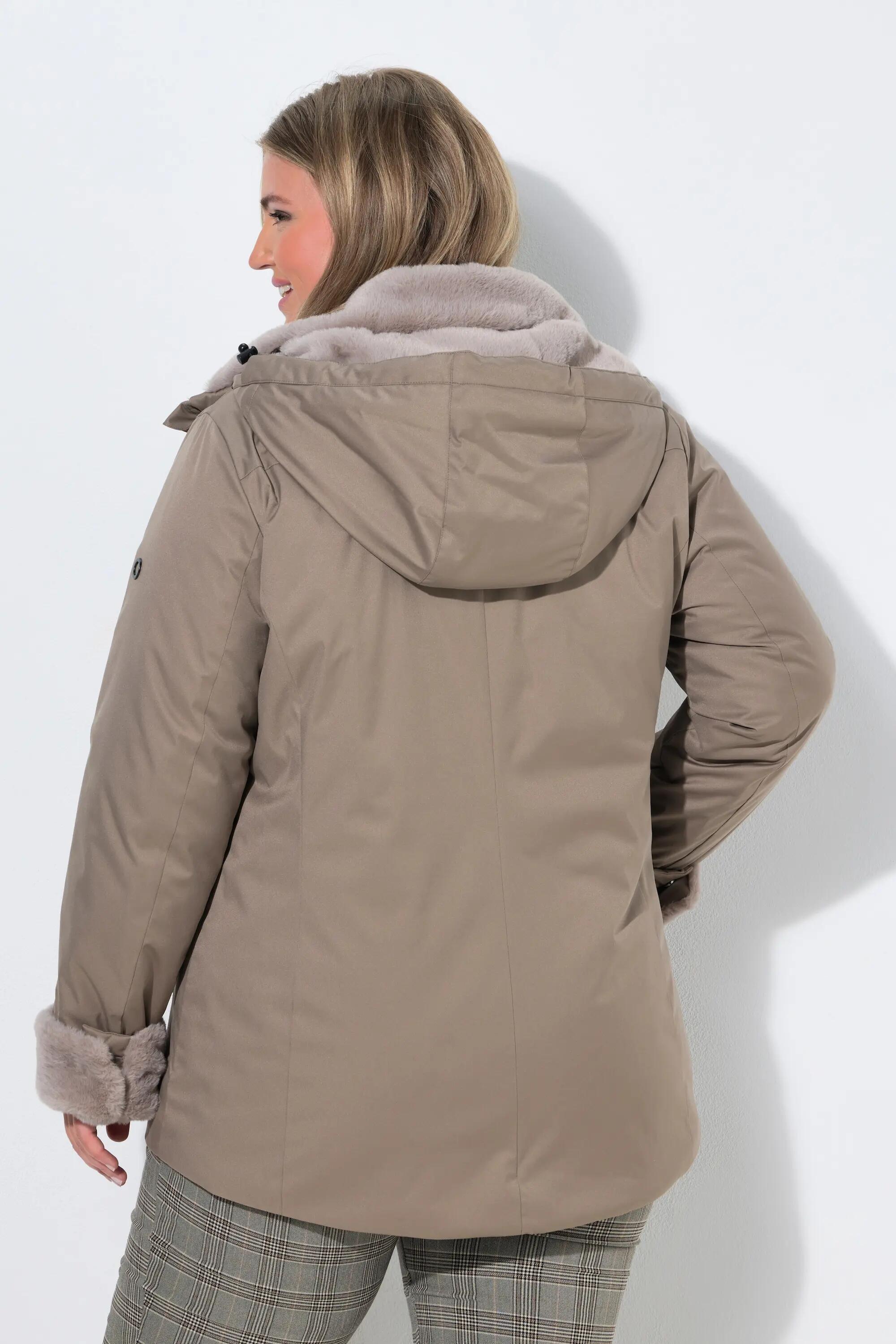 Damen HYPRAR Funktions-Jacke wasserdicht Kapuze Webpelz 2/7