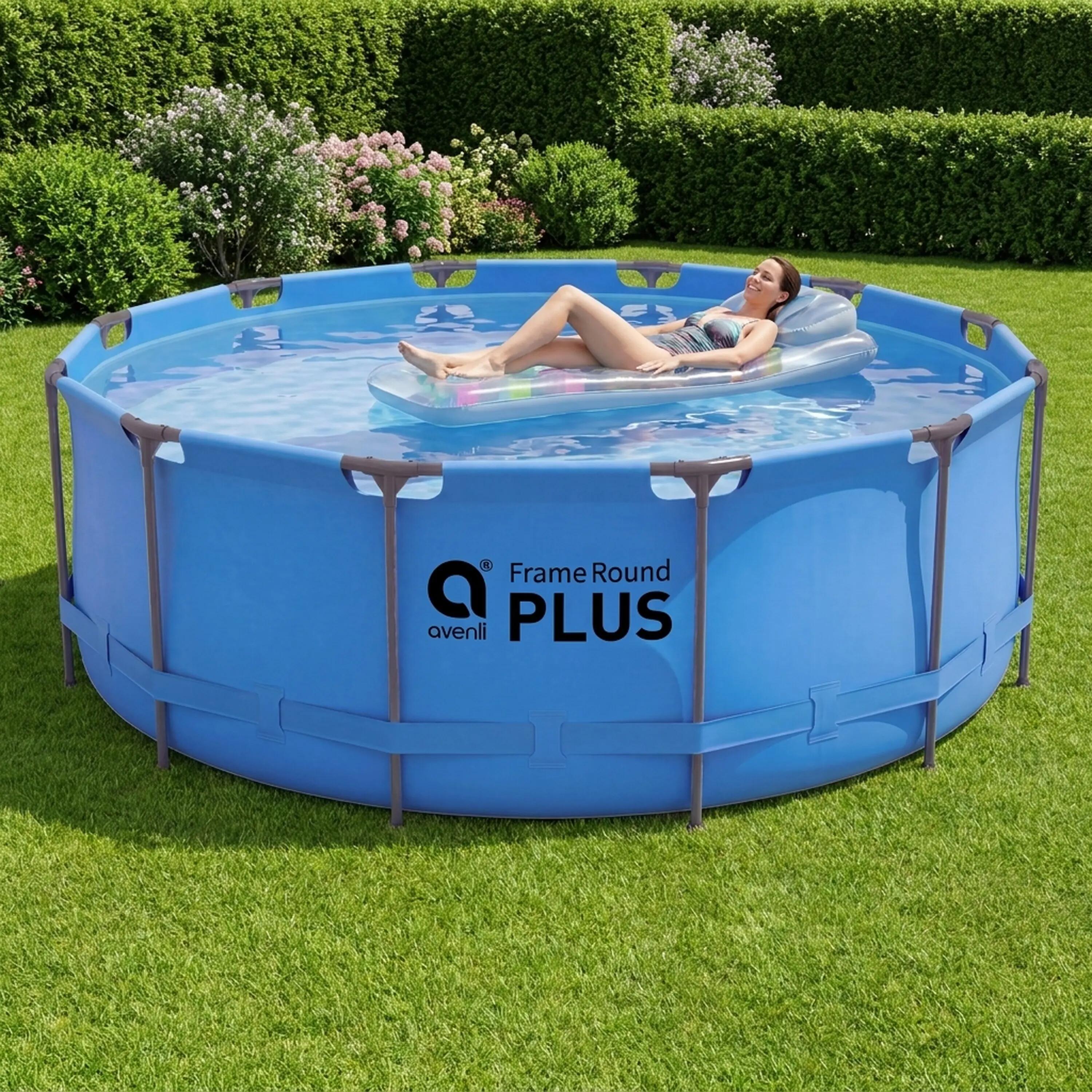 Frame Pool Ersatzpool rund 457x122cm blau ohne Filterpumpe 10/14
