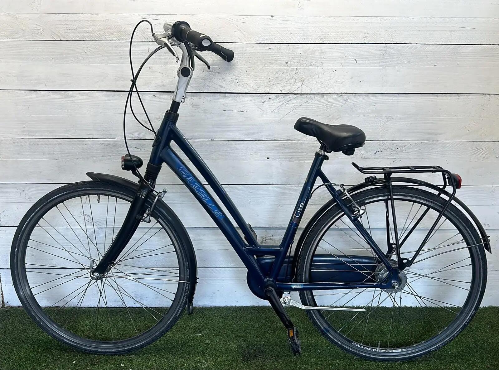 Gazelle stadsfiets bike, blauw 1/2