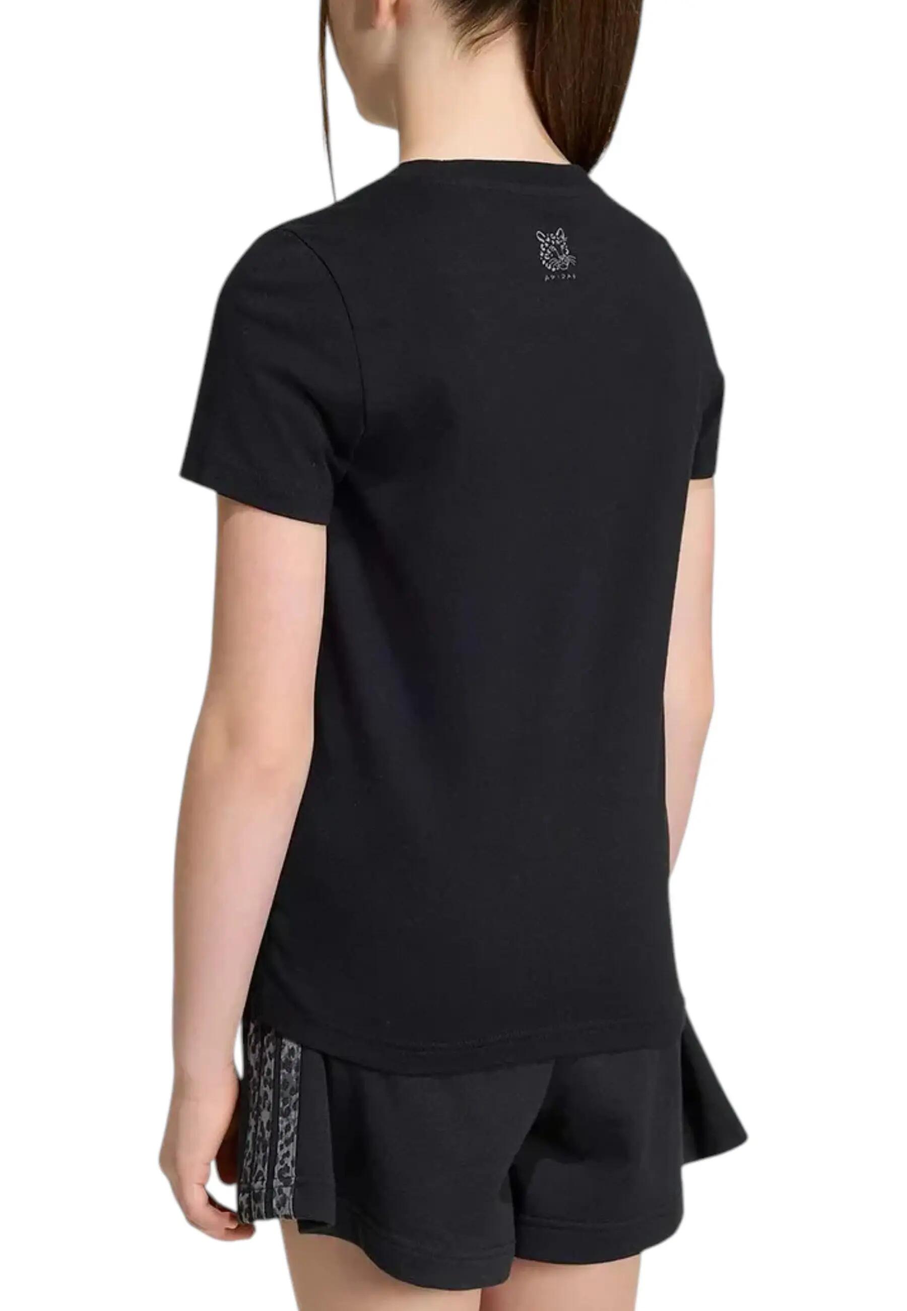 Camiseta com estampado de animal para rapariga adidas Graphic 2/6