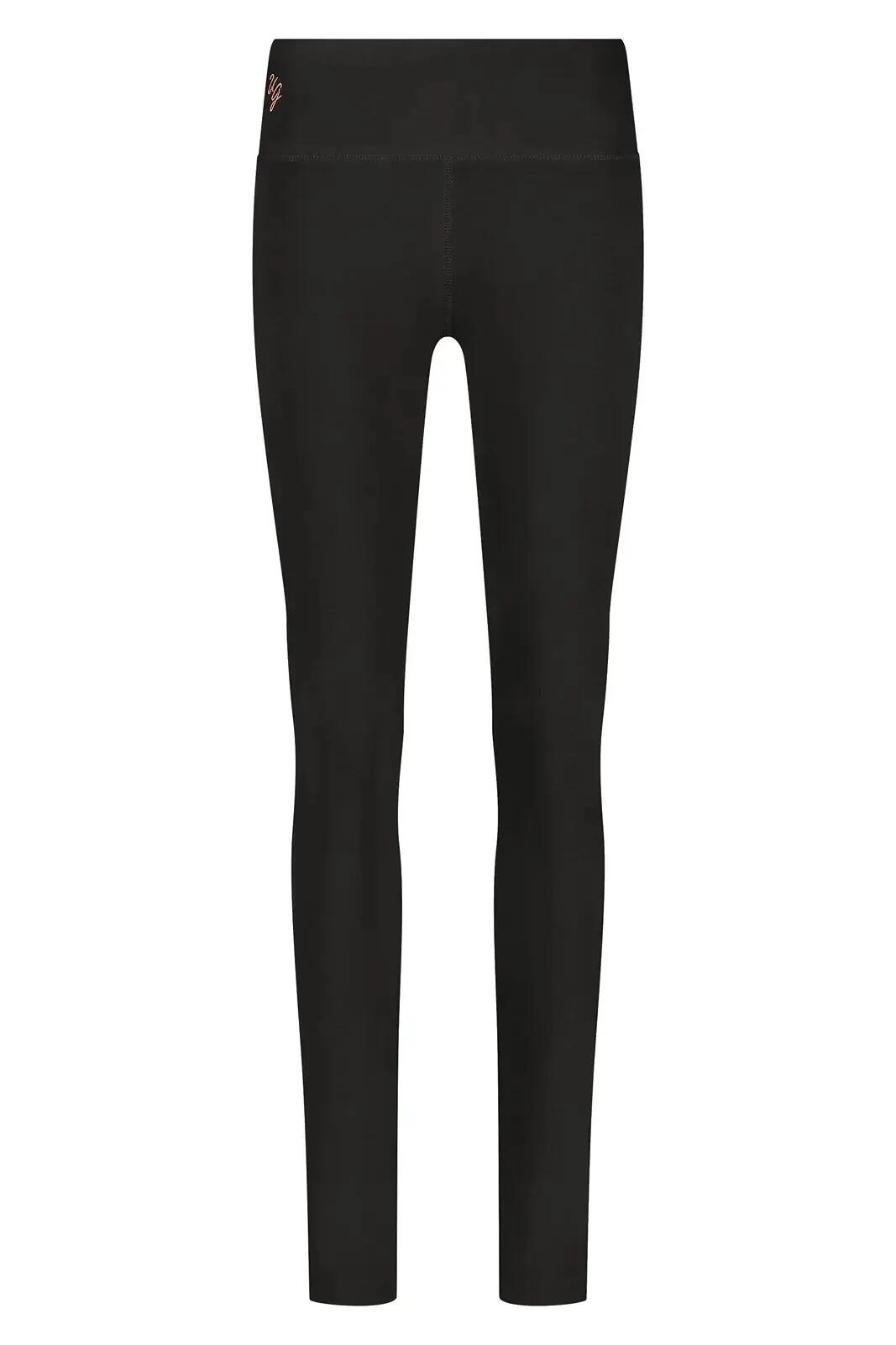 Legging de Yoga et Pilates Bhaktified-taille mi-haute en coton biologique-Noir 6/7
