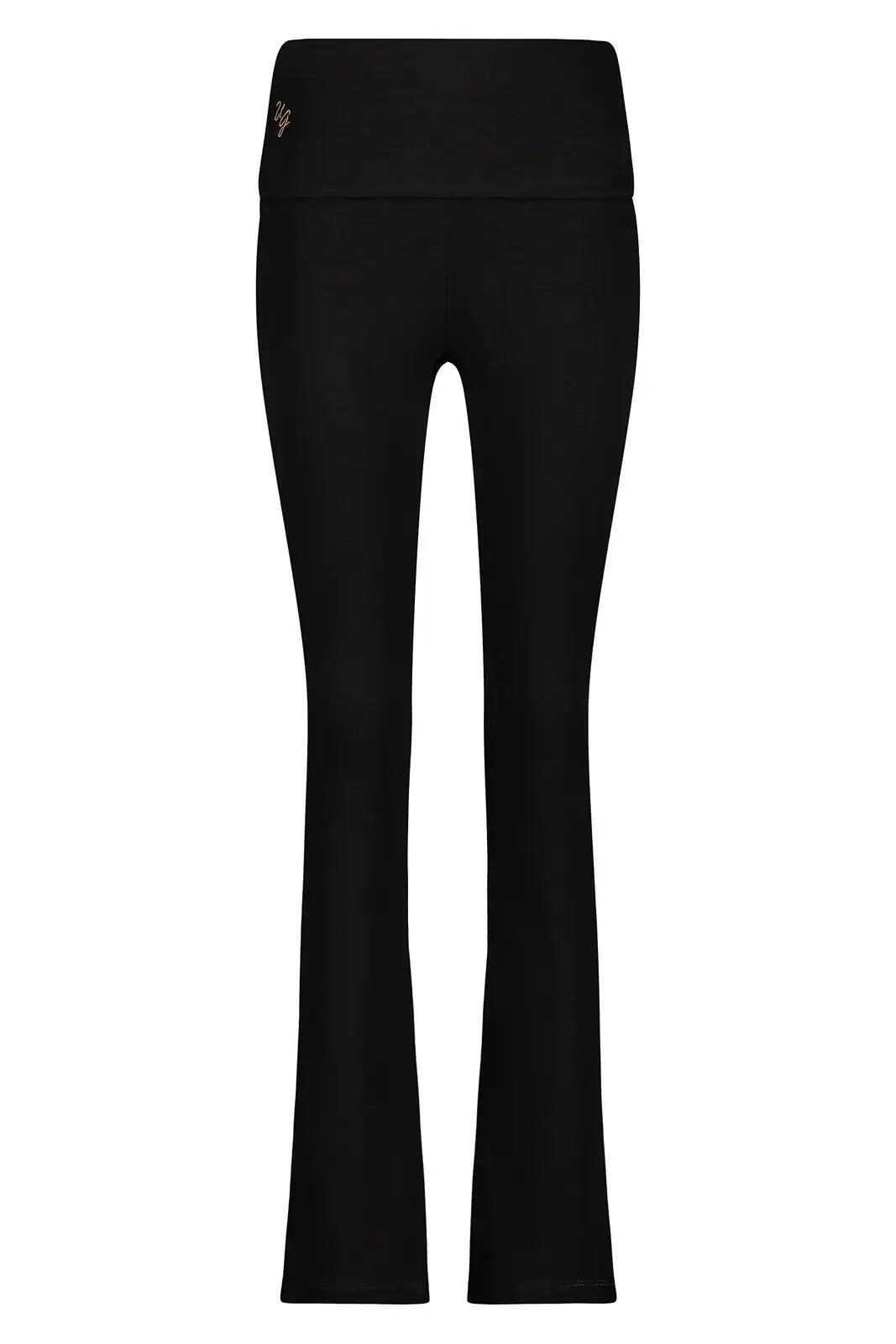 Pranafied - Legging de Yoga et Pilates avec bande rabattable  - Noir Onyx 7/7