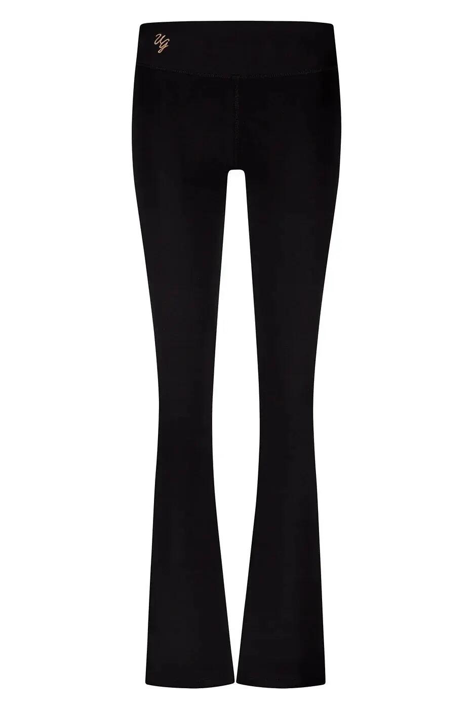 Pantalon de Yoga/Pilates Anandafied avec jambes évasées sur les hanches  - Noir 6/7