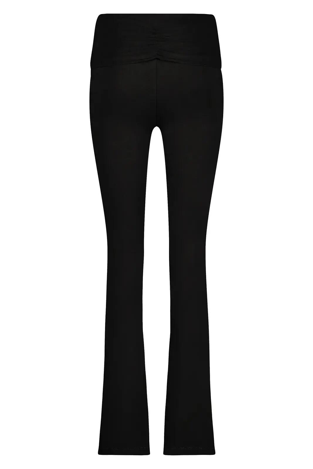 Pranafied - Legging de Yoga et Pilates avec bande rabattable  - Noir Onyx 6/7