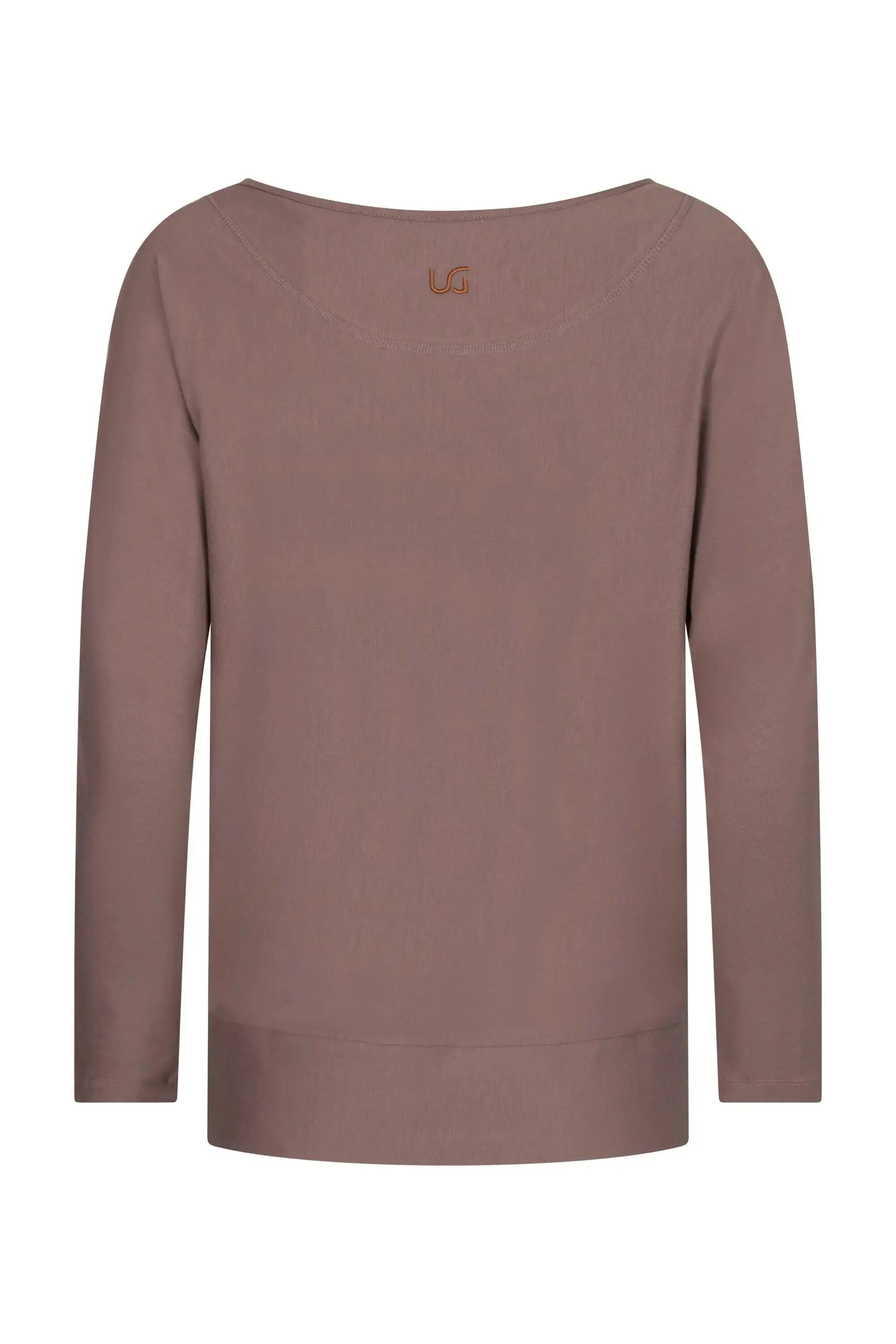 Chemise de Yoga à manches longues Budhi, manche chauve-souris - rosé/brun 6/6