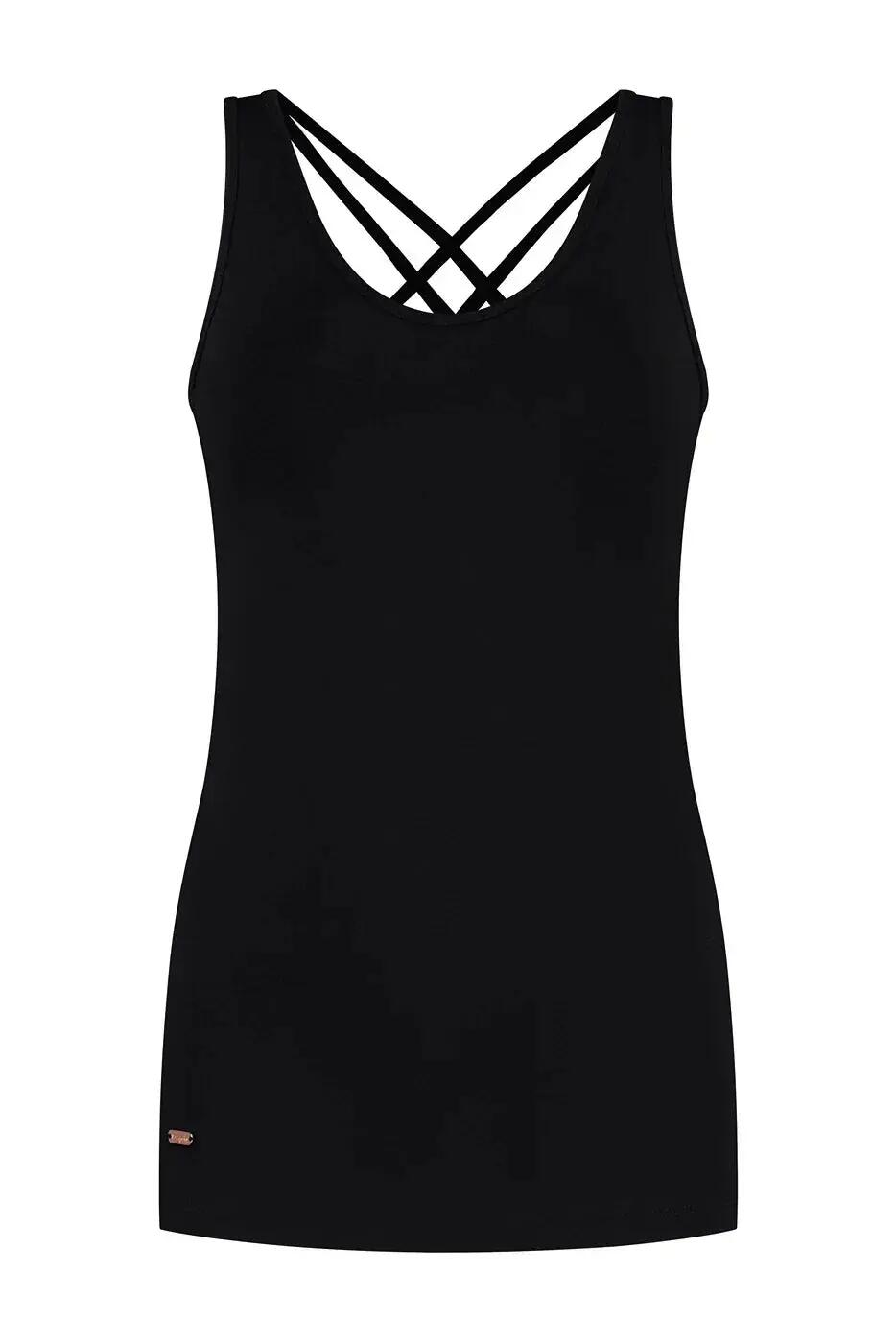 Top de Yoga et Pilates en Bambou Lyrais  - Noir Onyx 6/7