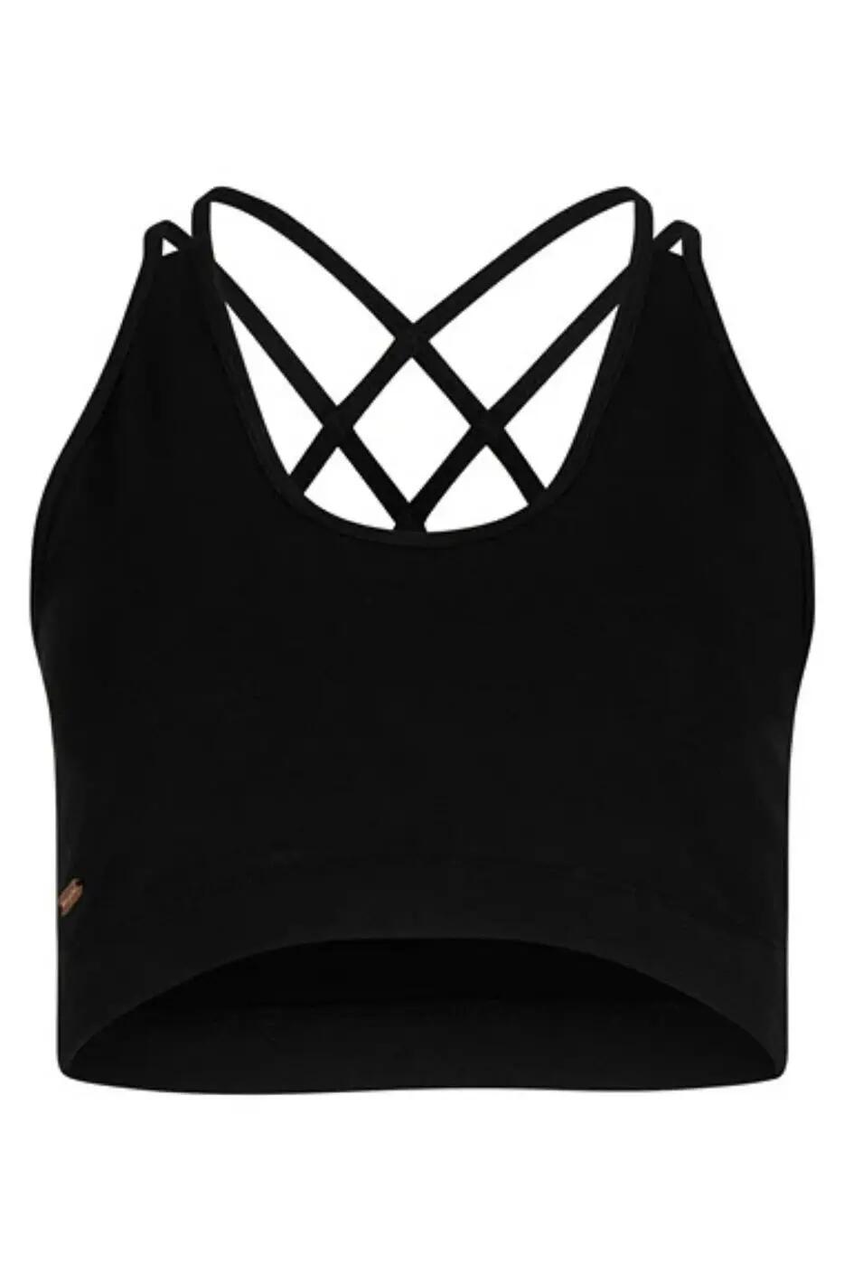 Brassière de yoga et pilates Lyrais – Noir Onyx 6/6