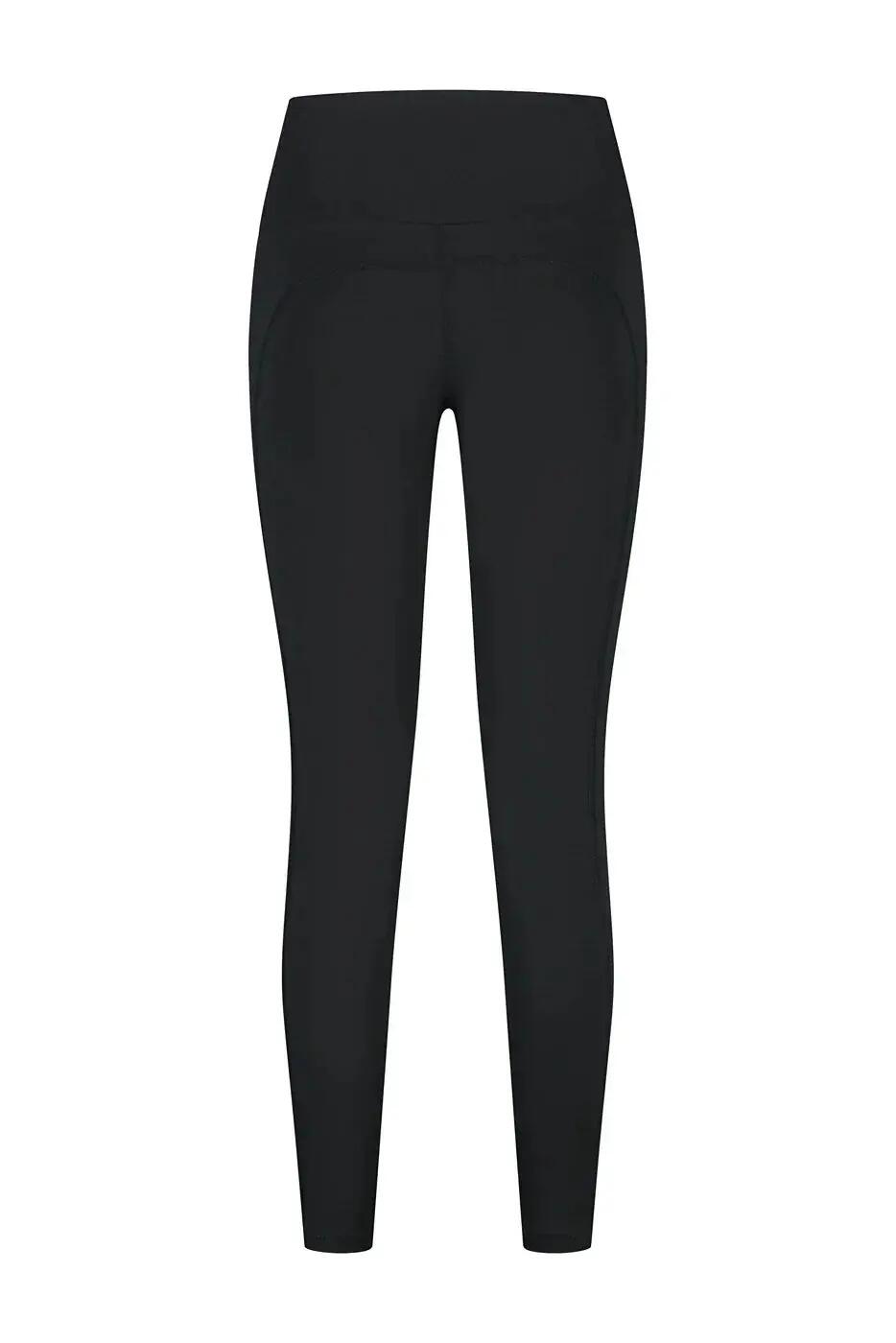 Legging de Yoga et Pilates Sport 7/8 Sati à Taille Croisée – Noir Onyx 6/6