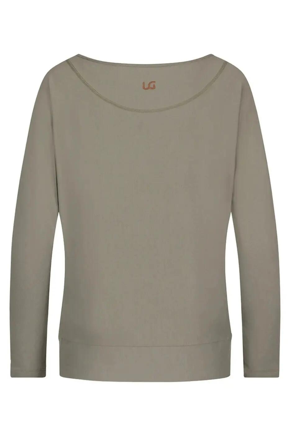 Chemise de Yoga à manches longues Budhi, manche chauve-souris - gris galet 6/6