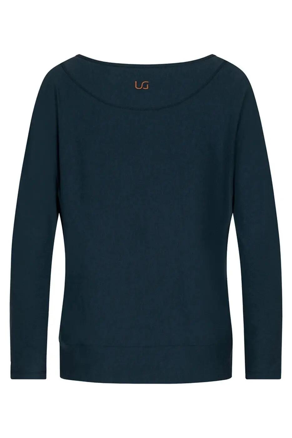 Chemise de Yoga et Pilates à manches longues Budhi, chauve-souris - Blue/gris 6/6