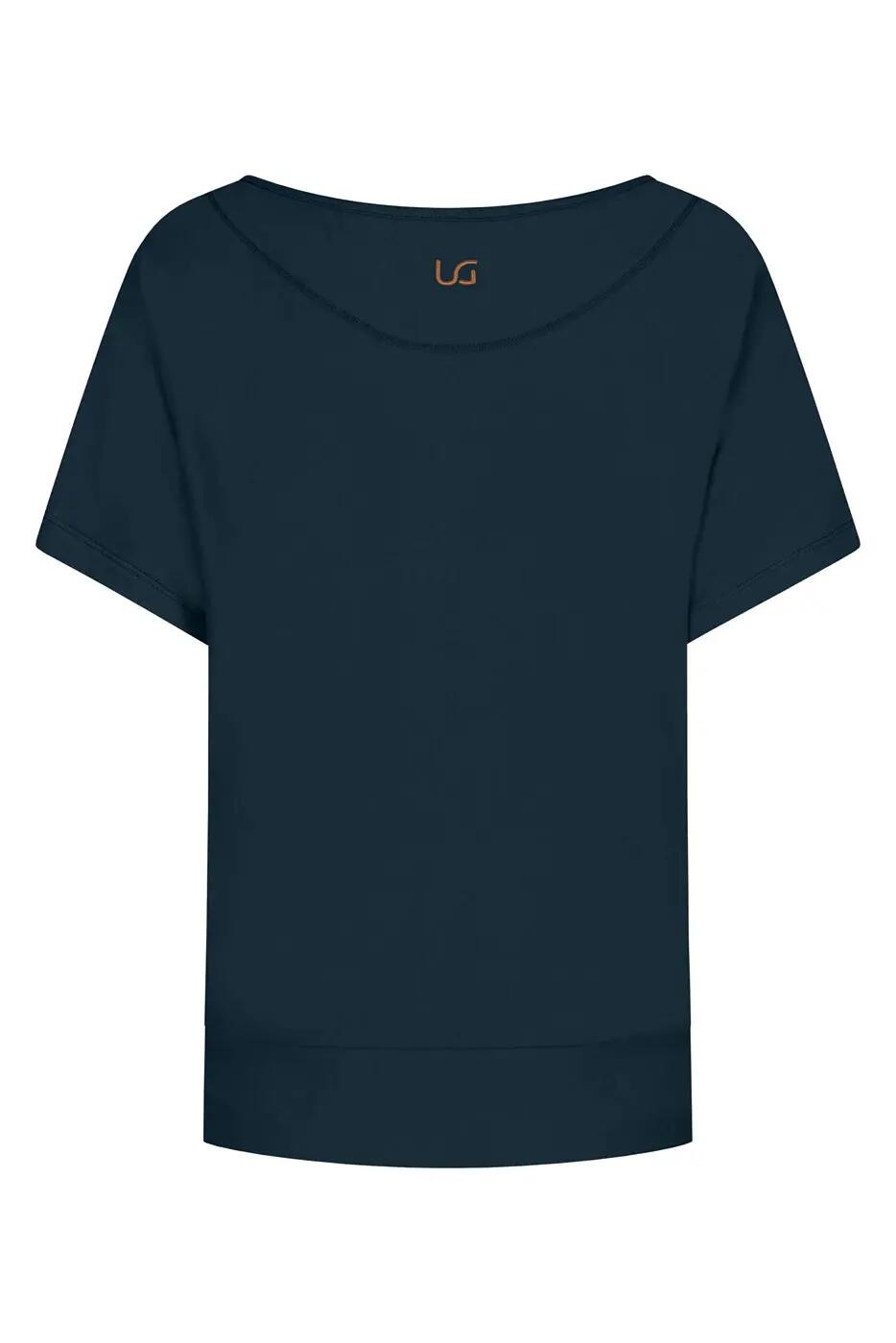 T-shirt Yoga & Pilates Budhi Coupe Ample, manche chauve-souris - bleu gris 6/6