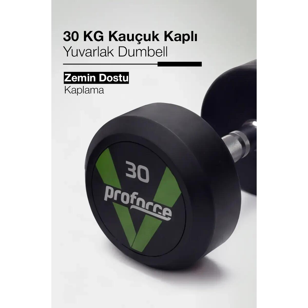30kg Olimpik Kauçuk Dambıl  - DB30 (1 Adet)