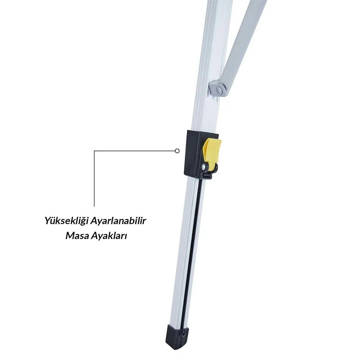 Uquip Variety L Yüksekliği Ayarlanabilir Kamp Masası 3/7
