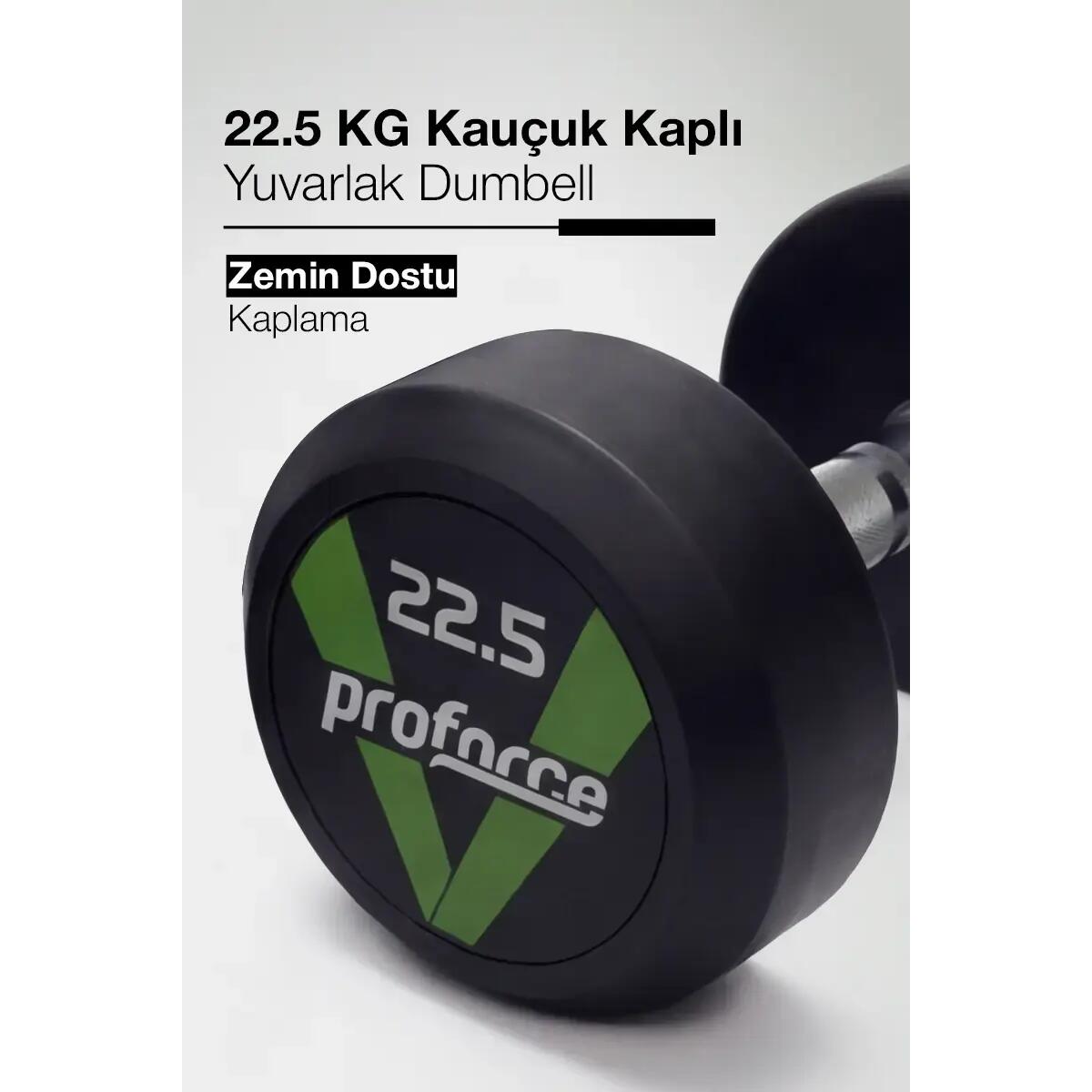 22,5kg Olimpik Kauçuk Dambıl  - DB22,5 (1 Adet)