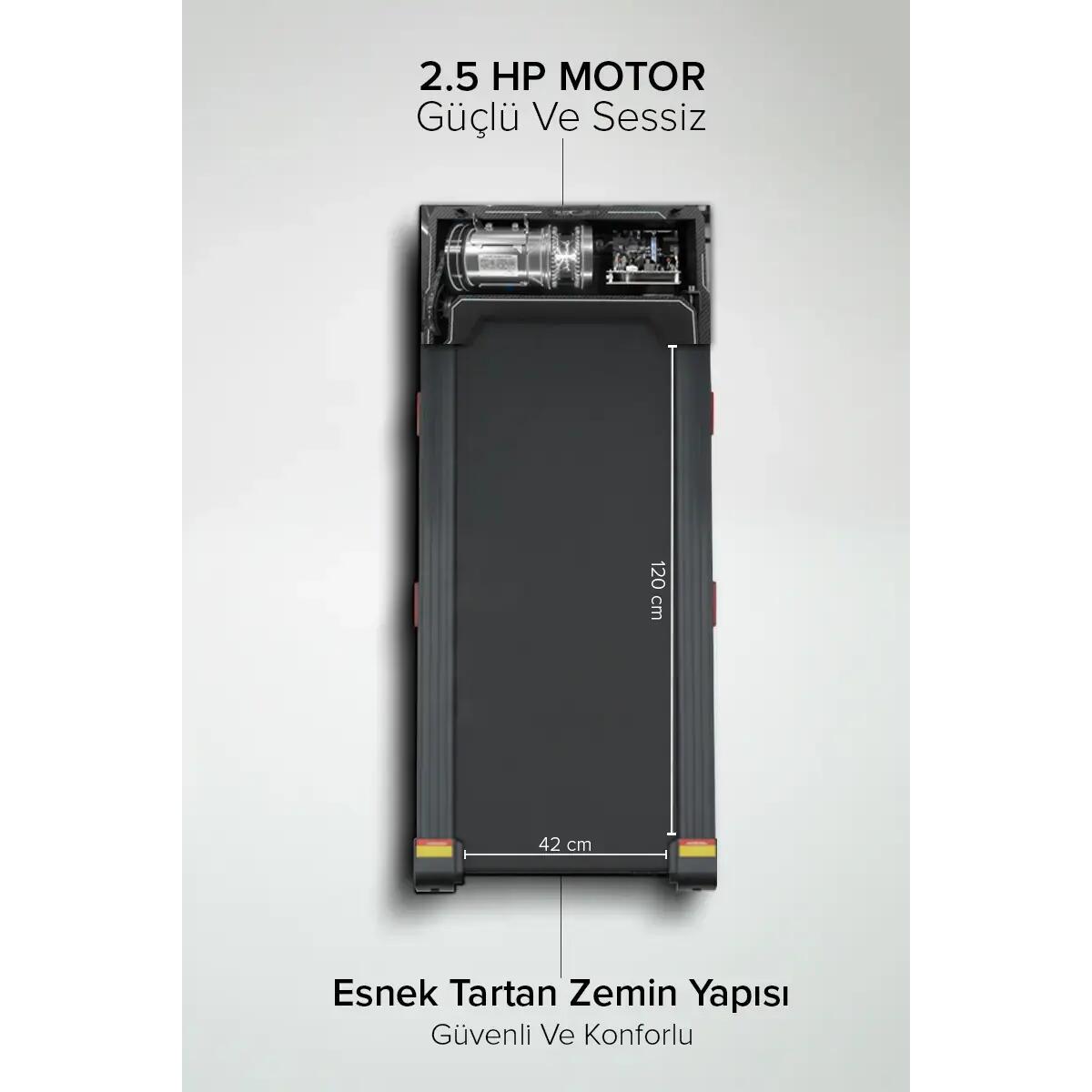 Proforce Zeta Otomatik Eğim Koşu Bandı, Led Ekran, Kolay kurulum, Katlanabilir