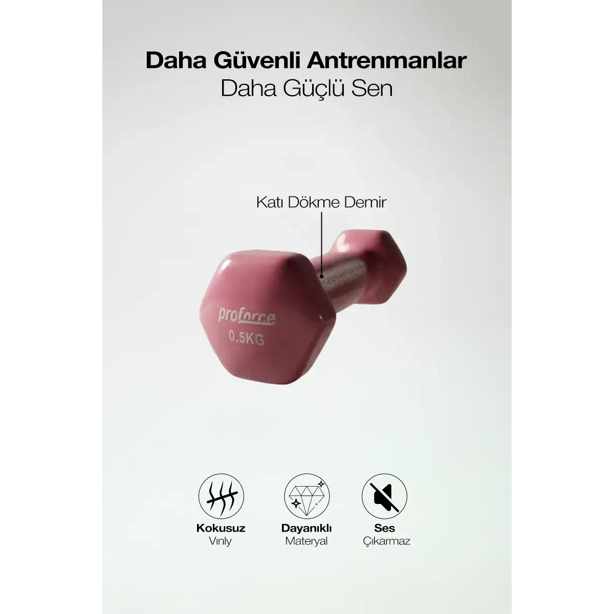 Vinil Kaplı Döküm Dambıl 0,5 Kg    (Adet)