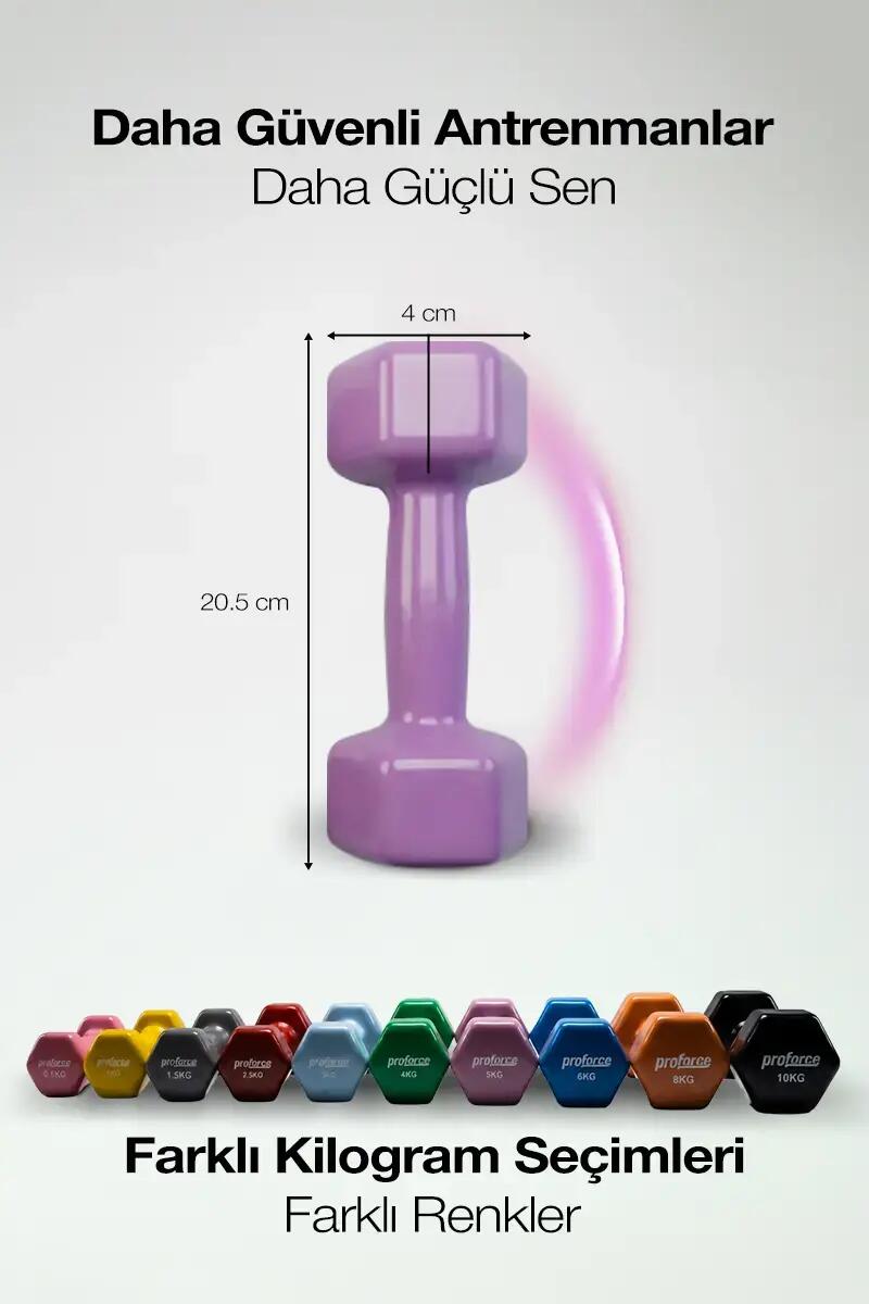 Vinil Kaplı Döküm Dambıl 5 Kg - (Adet) 2/4