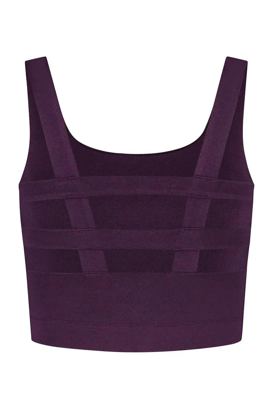 Soutien-Gorge de Sport de Yoga et Pilates Mandala – Aubergine 6/6