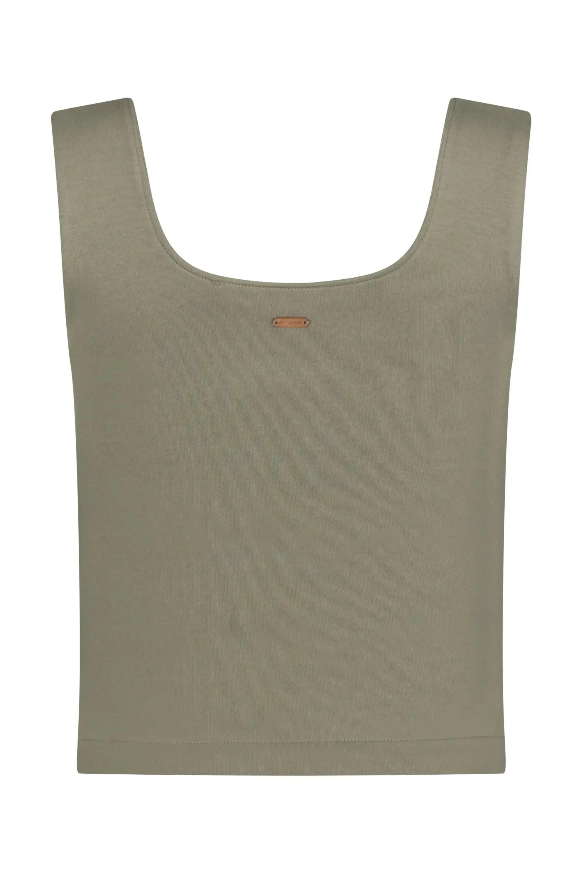 Crop Top de Yoga Ansuya - Beige / gris 6/6