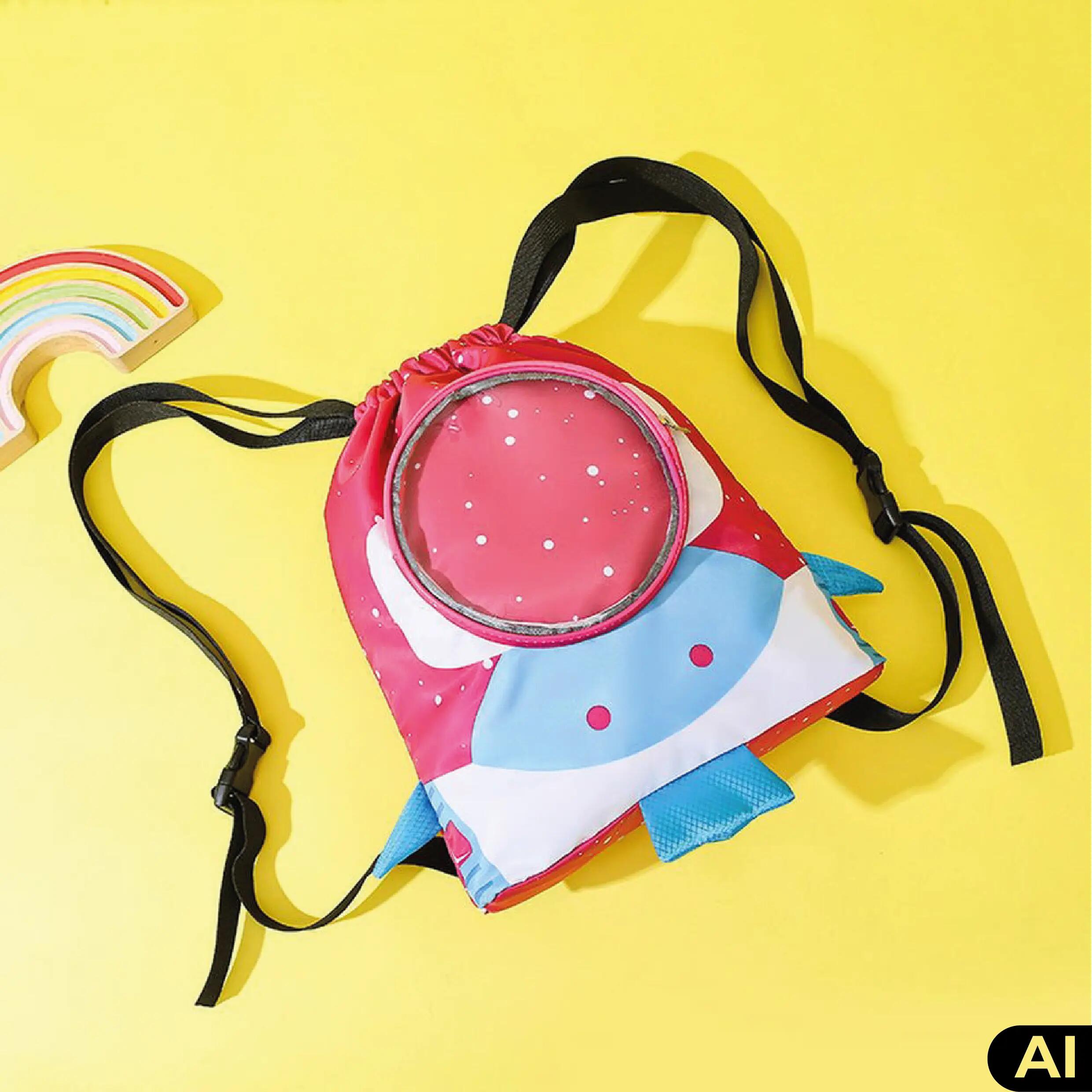 Plecak worek treningowy na basen juniorski sportowy Aqua-Sport Space Alien 2/6