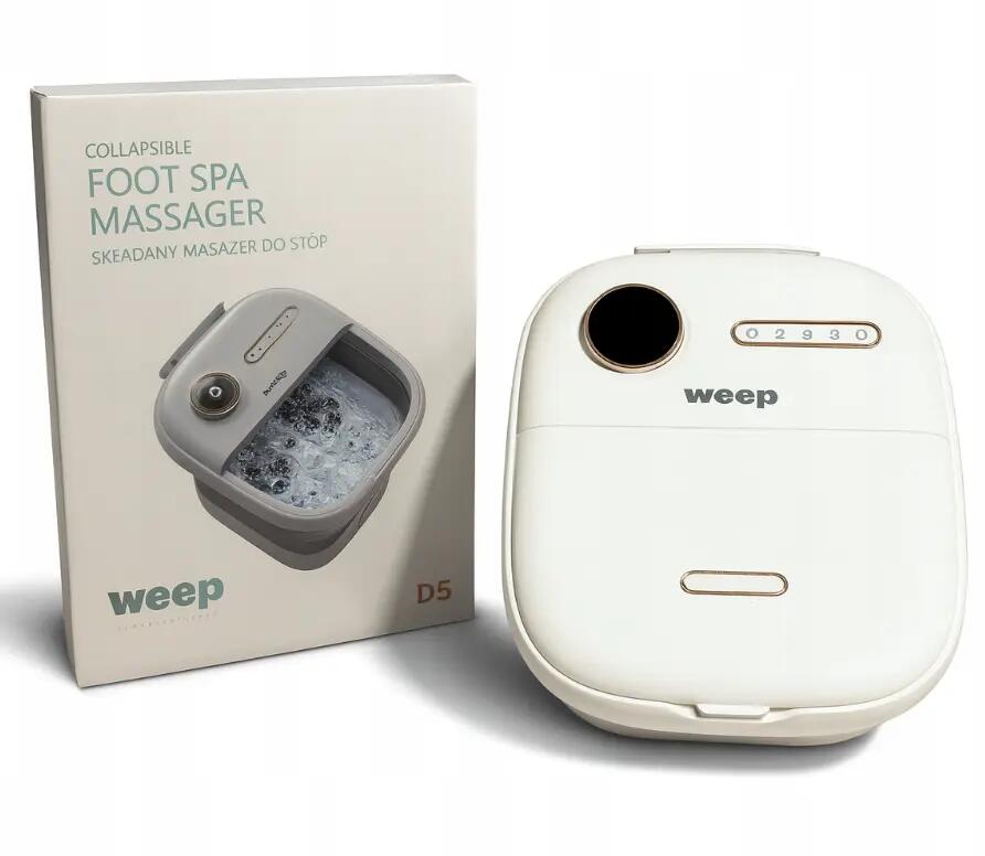 Weep D5 Fußmassagegerät faltbar Fußsprudelbad Heizung Massagerollen Shiatsu 11/12