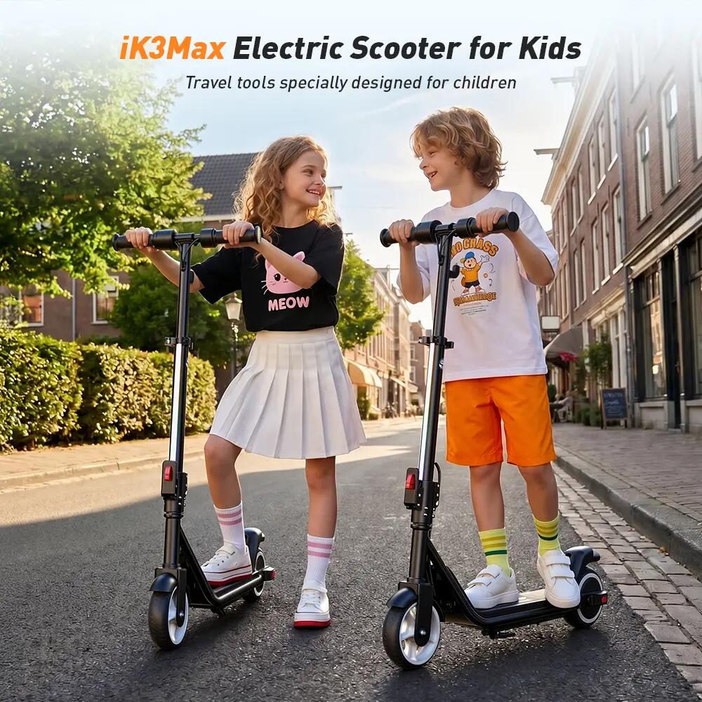 iK3 Max Monopattino Elettrico Per Bambini, 21.6V 4.5Ah, Pneumatici 6.5" Pieni 12/12