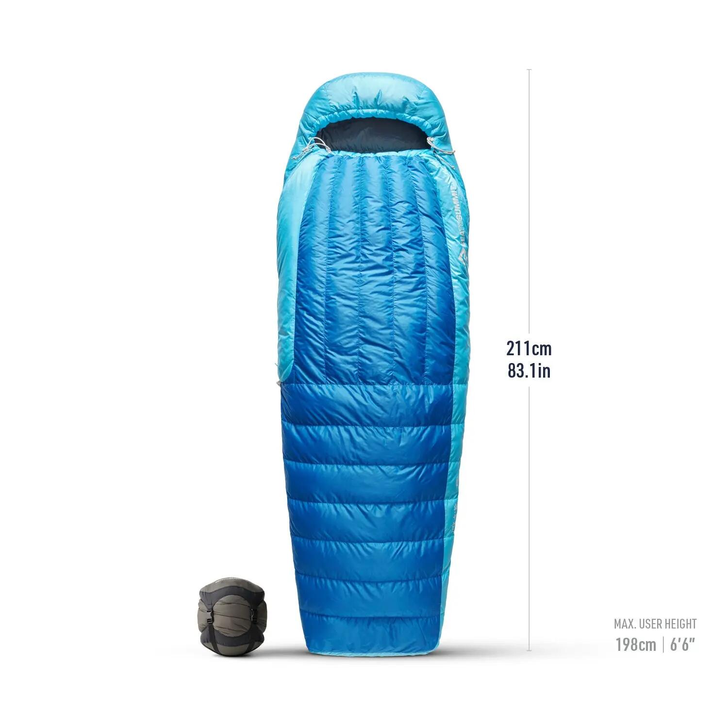 Daunenschlafsack Trek -1C/30F snorkel blue 12/15