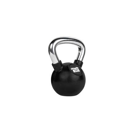 Kettlebell - Fitness - Rubber/Chroom