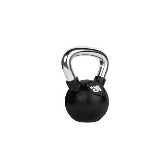 Kettlebell - Fitness - Rubber/Chroom