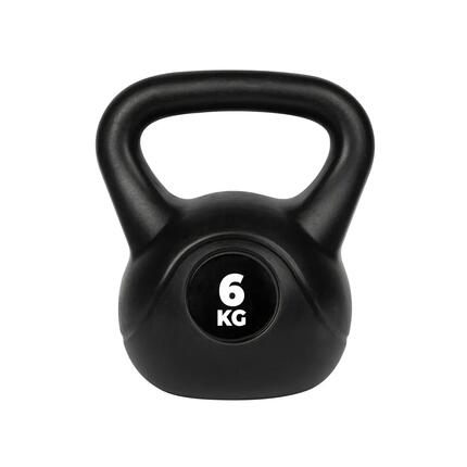 PVC Kettlebell - 4 kg - Zwart