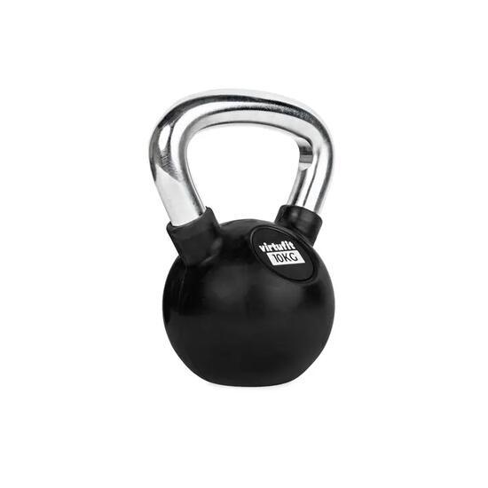 Kettlebell - Fitness - Rubber/Chroom