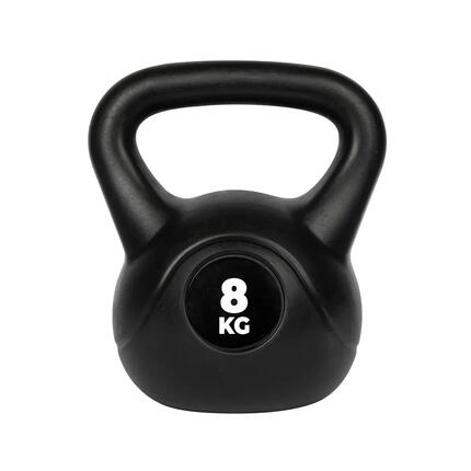 PVC Kettlebell - 4 kg - Zwart