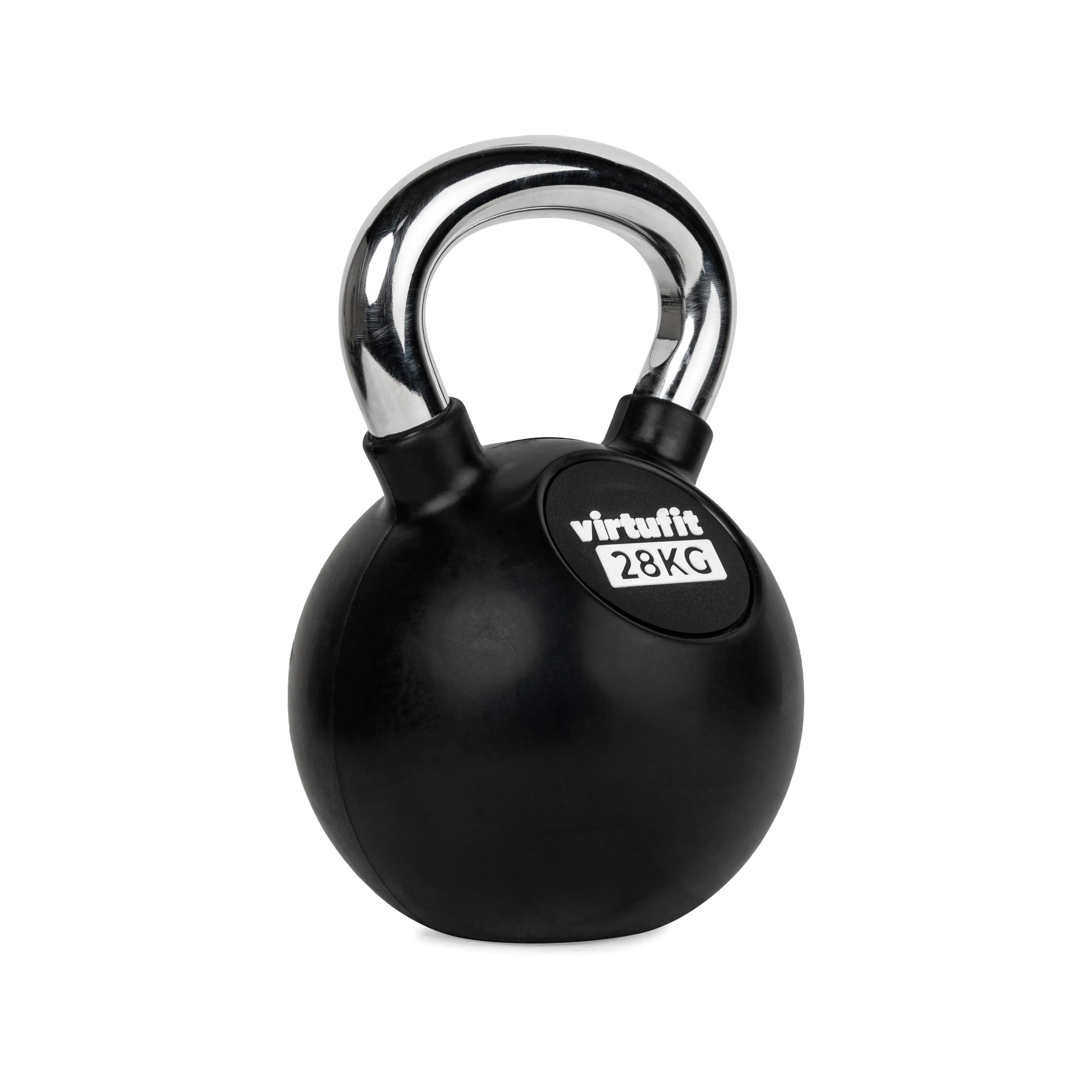 Gantera Kettlebell din cauciuc 28 kg VirtuFit