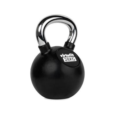 Kettlebell - fitness - rubber/chroom