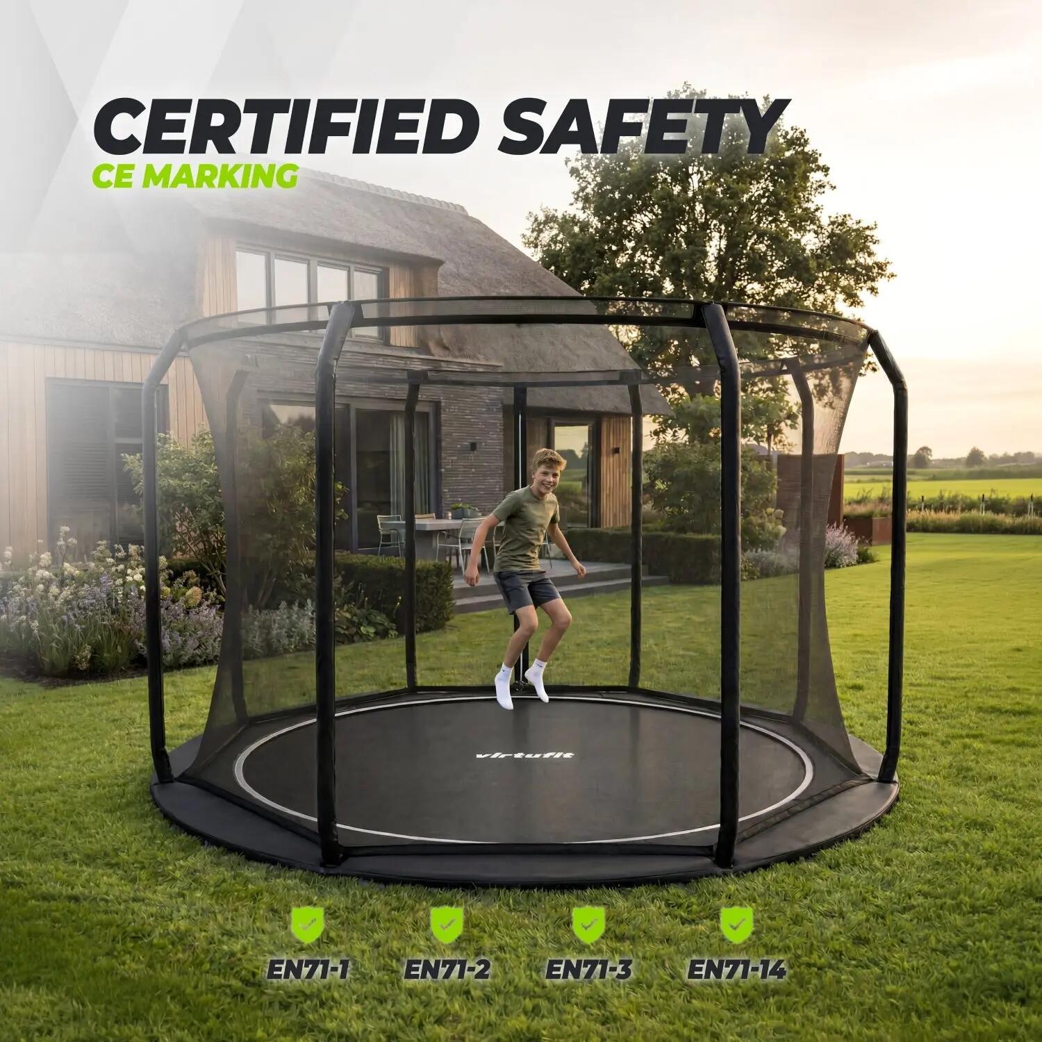 Sicherheitsnetz für Inground/Groundlevel Trampolin - 366 cm 3/4