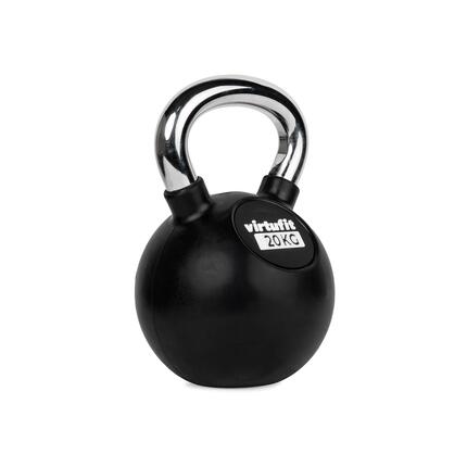 Kettlebell - Fitness - Rubber/Chroom