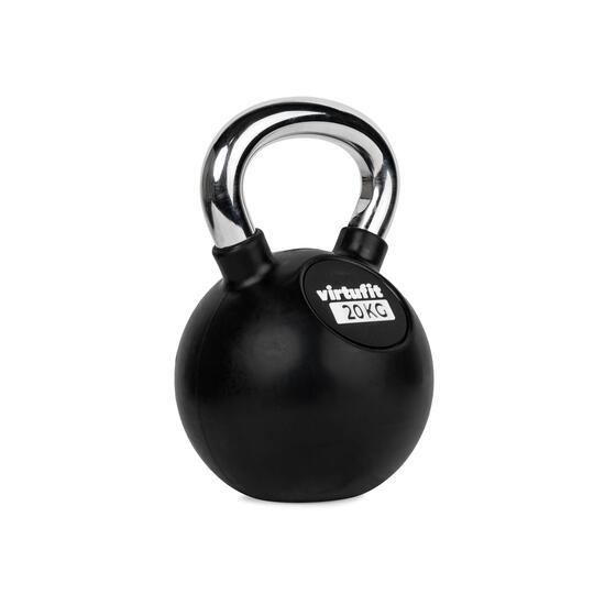 Kettlebell - Fitness - Rubber/Chroom