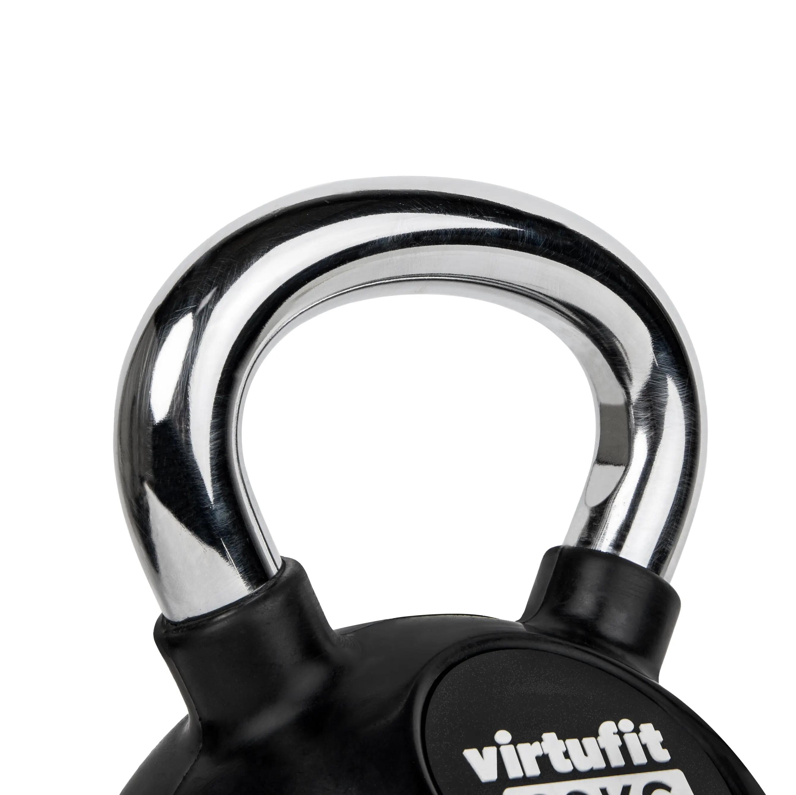 Kettlebell - Fitness - Rubber/Chroom 3/3